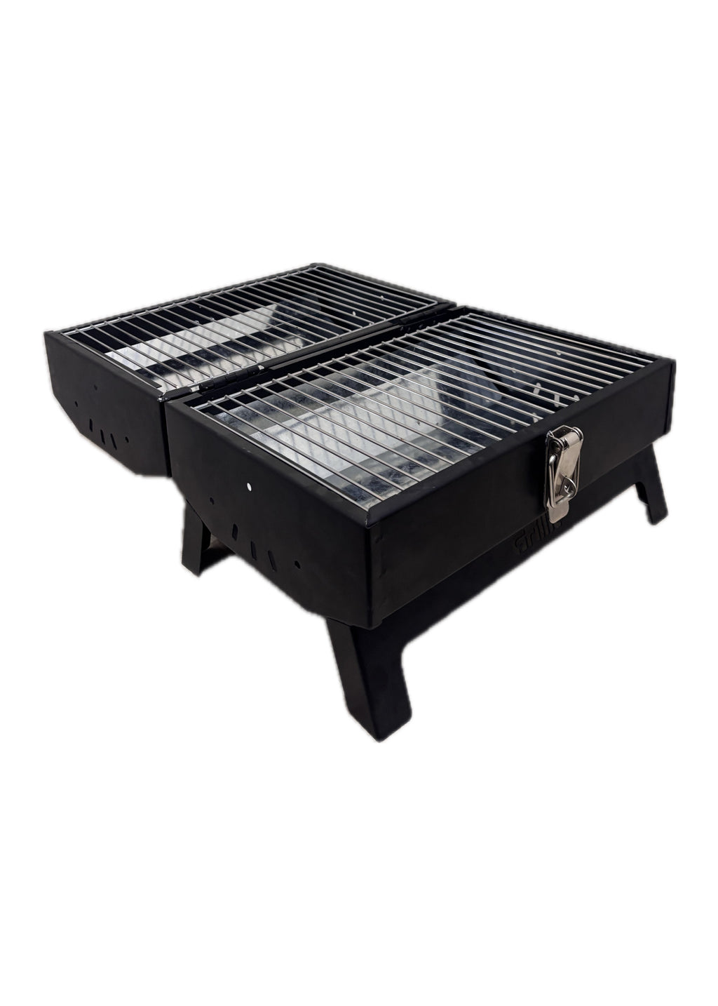 Double Barrel Portable Charcoal Grill - Made By Grillit
