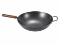 Carbon Steel Wok with wooden handle