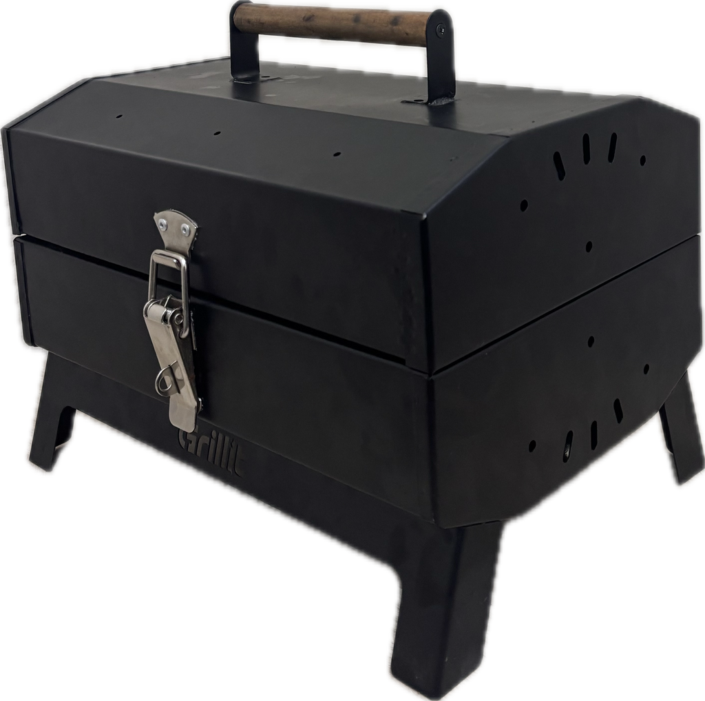 Double Barrel Portable Charcoal Grill - Made By Grillit