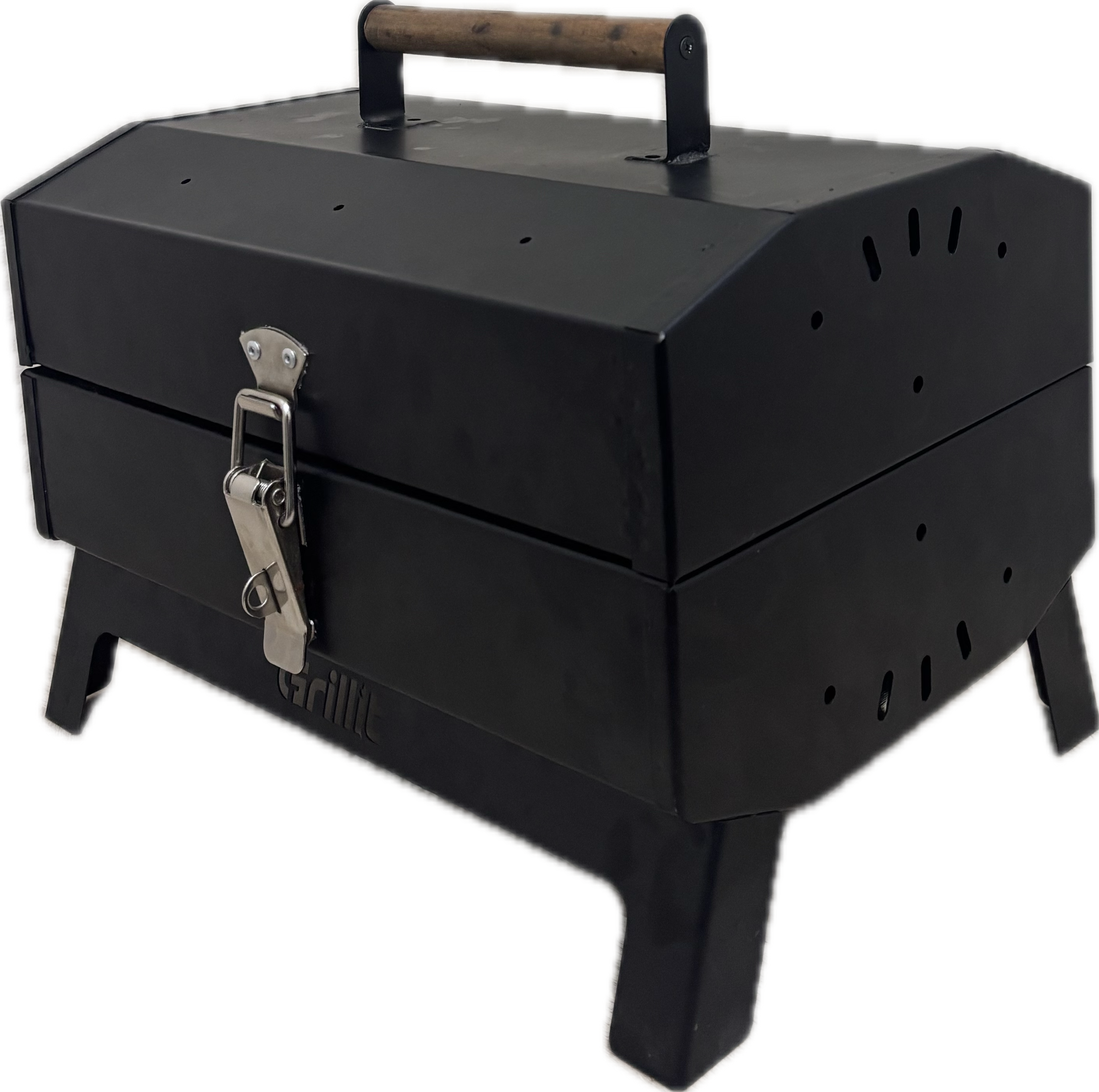 Double Barrel Portable Charcoal Grill - Made By Grillit