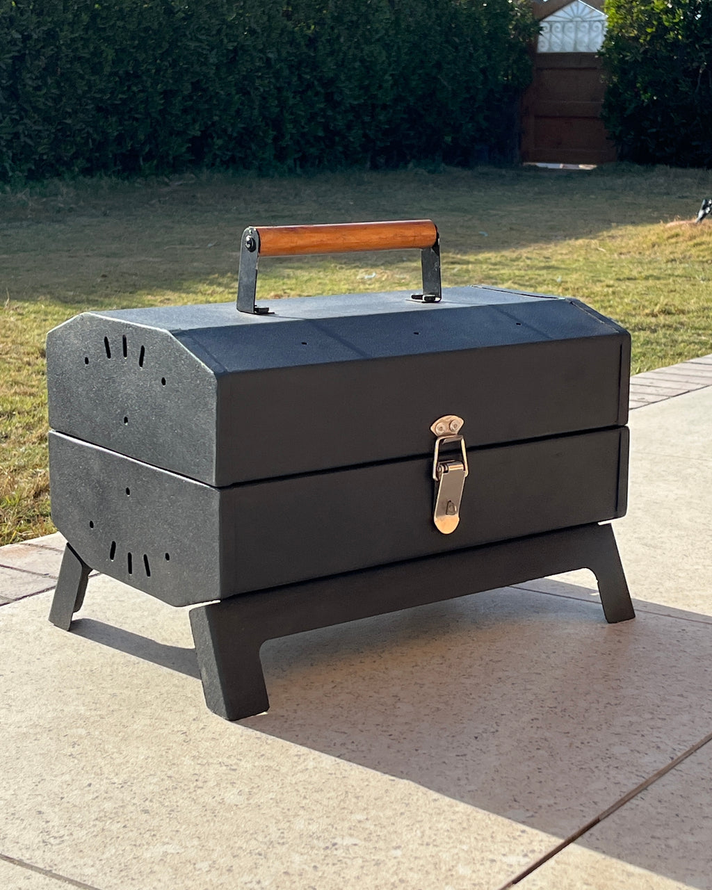 Double Barrel Portable Charcoal Grill - Made By Grillit