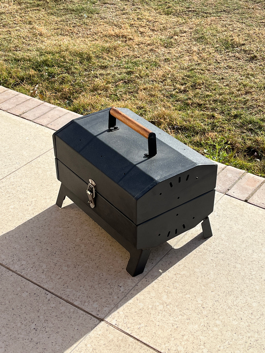 Double Barrel Portable Charcoal Grill - Made By Grillit