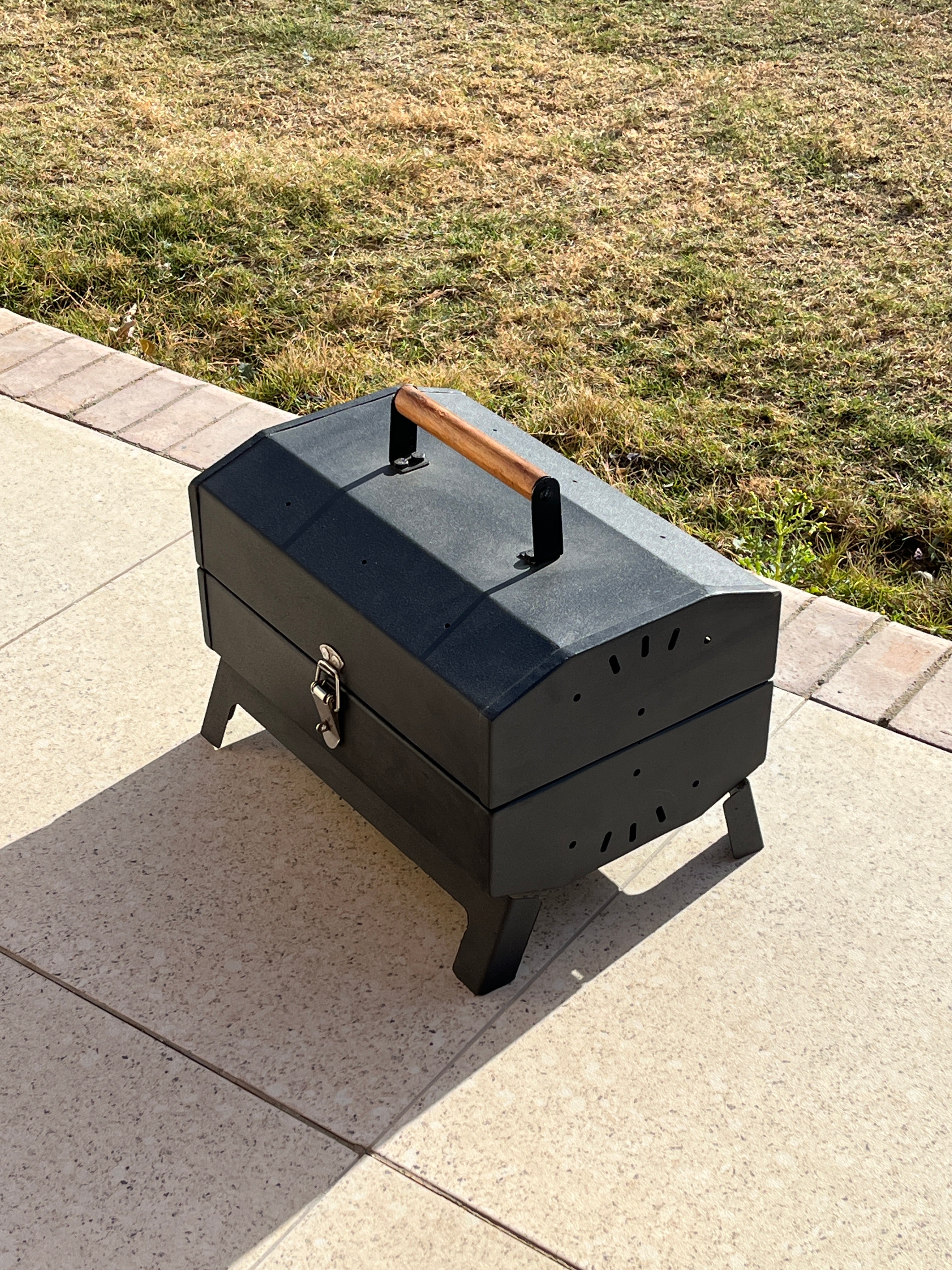 Double Barrel Portable Charcoal Grill - Made By Grillit