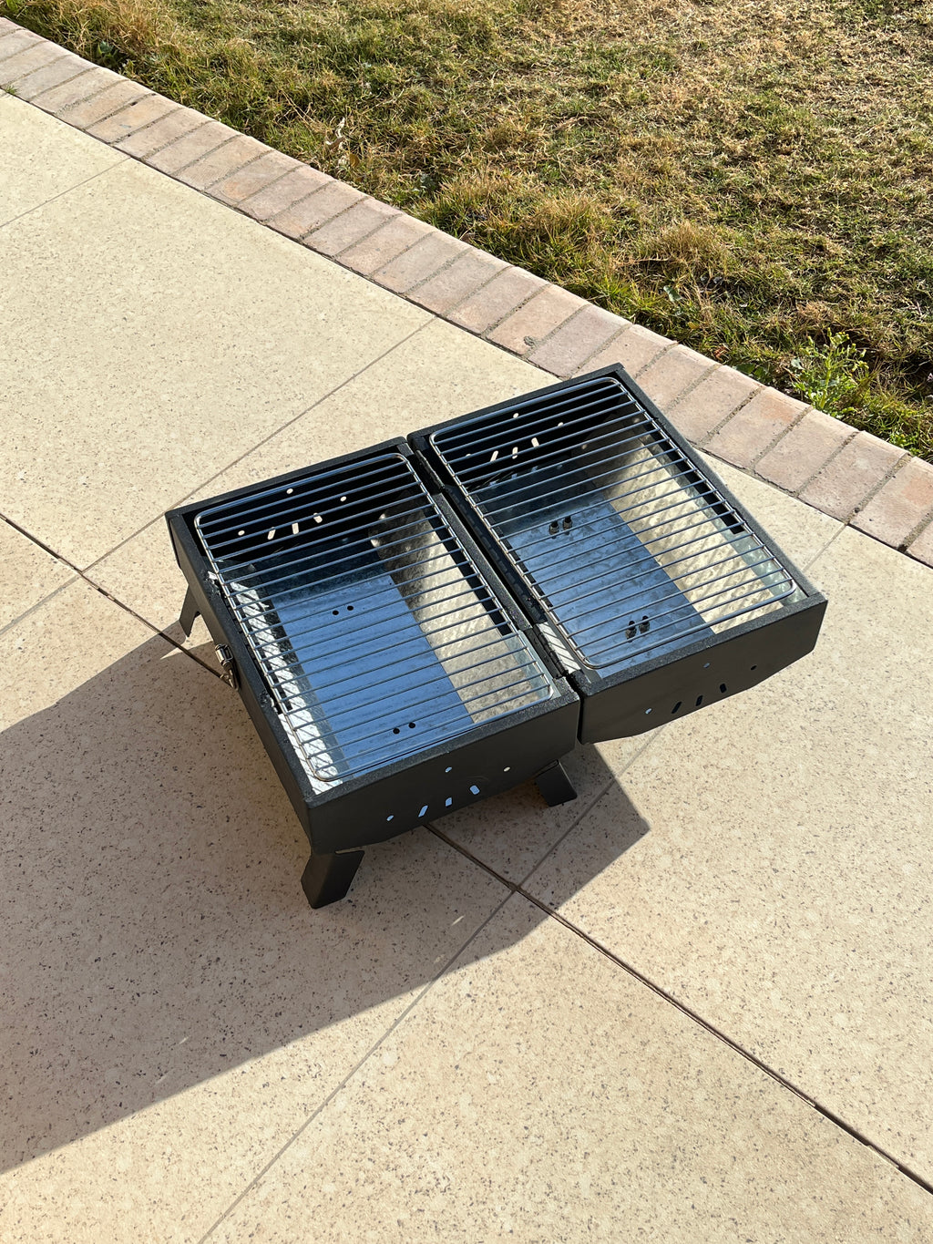 Double Barrel Portable Charcoal Grill - Made By Grillit