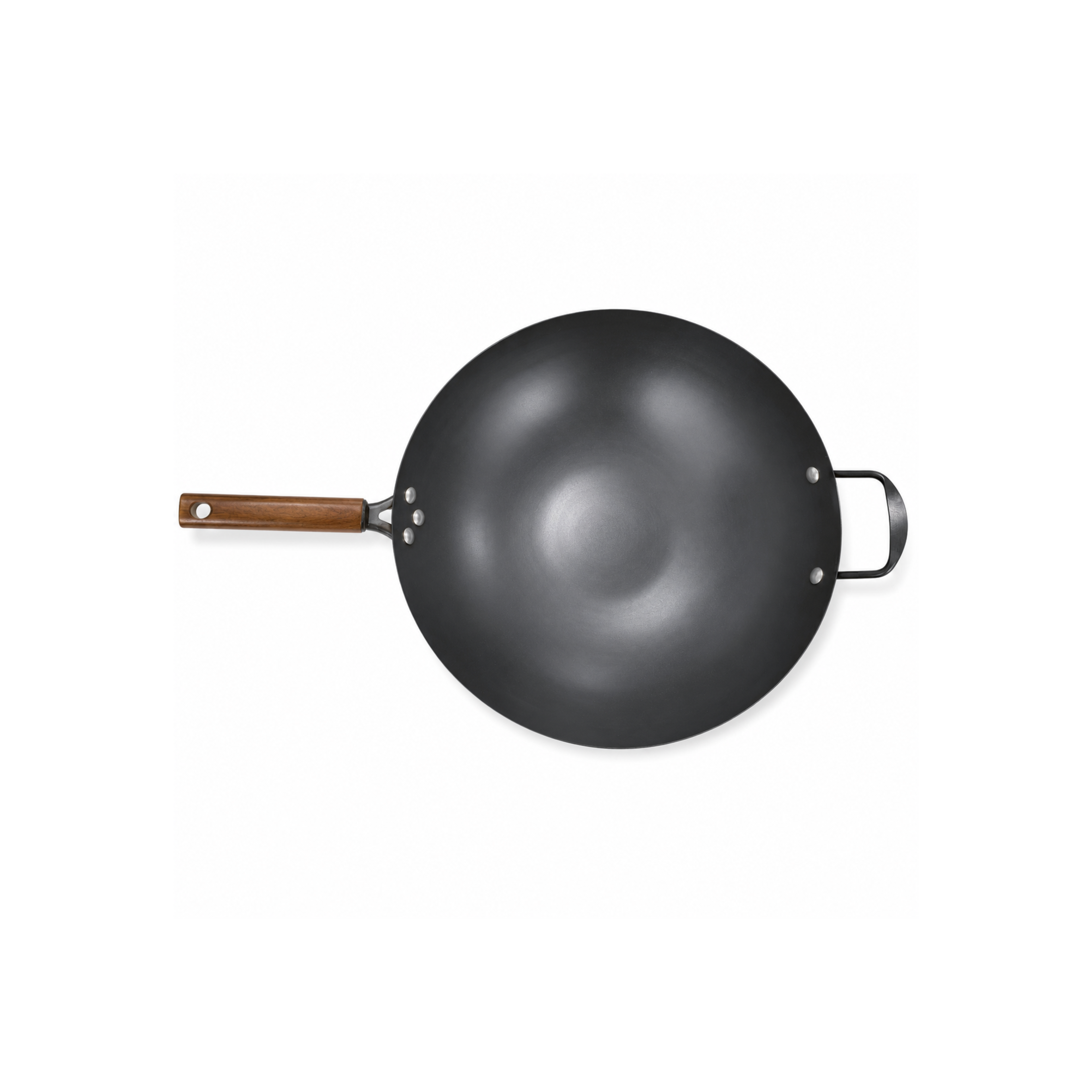 Carbon Steel Wok with wooden handle